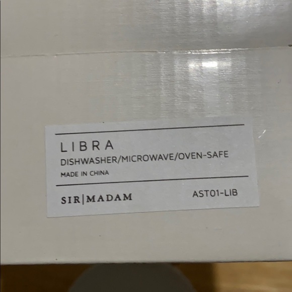NIB Sir Madam Libra Pattern Large Oversized mug - Picture 5 of 6